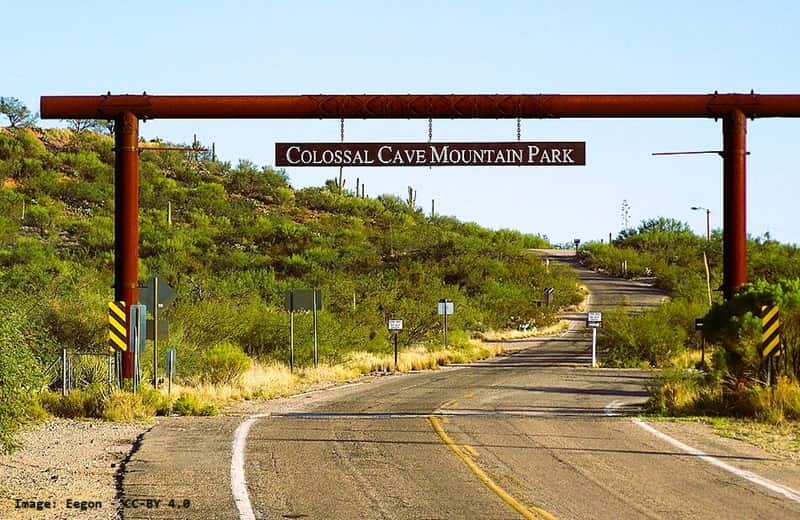 Entrance to a cave park