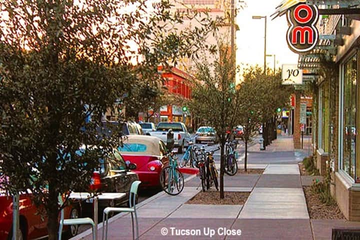 The main travel road through downtown Tucson