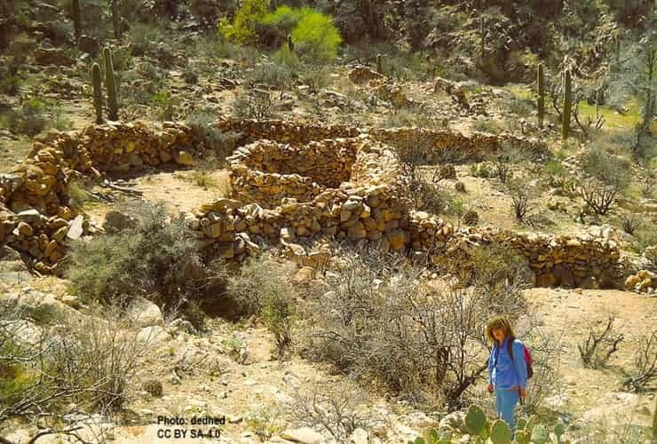 Derrio sheep pan ruins along Marana's Wild Burro Trail