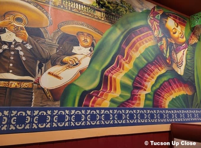 Mural for a Mexican restaurant in downtown Tucson
