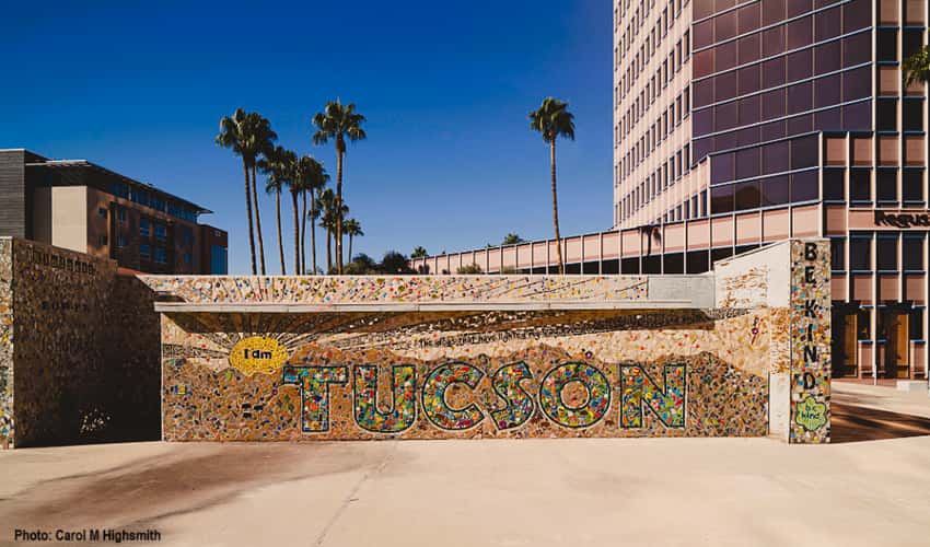 Mosaic mural in downtown Tucson Arizona