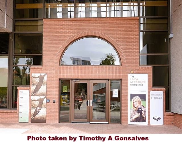 Photo taken by Timothy A Gonsalves of the entry to the Center for Creative Photography at the University of Arizona, as a museum in Tucson