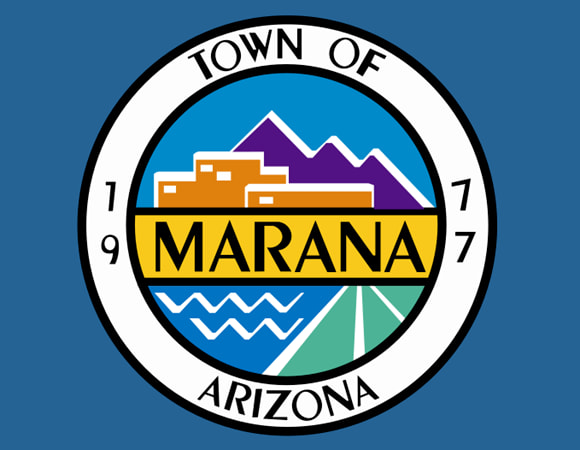 Logo on the Flag of Marana AZ in times past