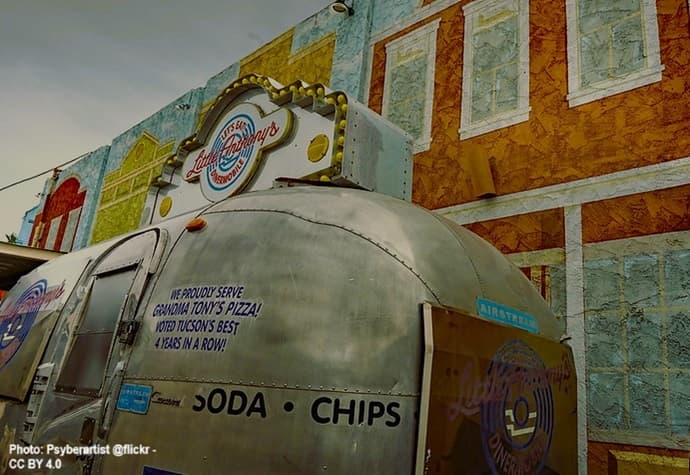 diner with a rentable food truck