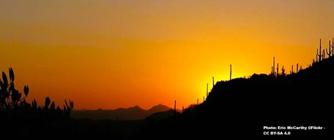 sunset at Gates Pass Tucson Arizona