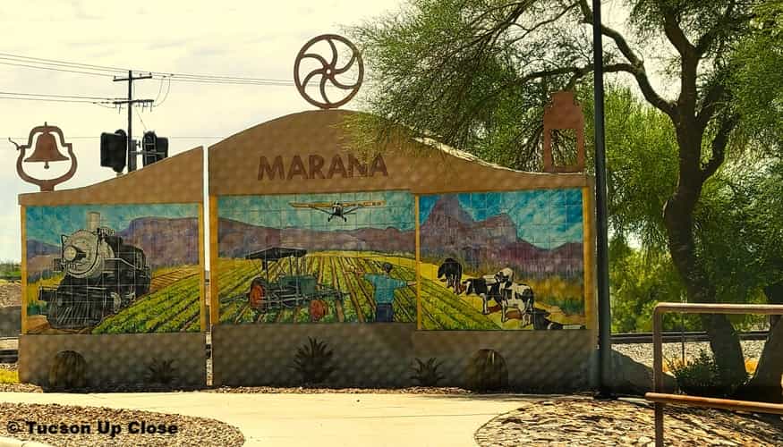 Marana Arizona Town Public sign
