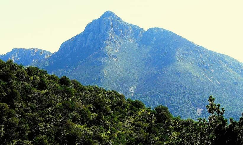 Vantage point for the highest peak in the Santa Rita Mountains near Green Valley