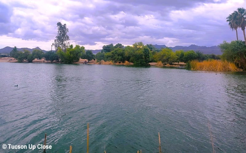 Lake in a Tucson City Park on the west side