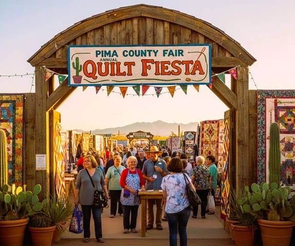 entry to a quilt show at the Pima County Fair entry to a quilt show at the Pima County Fair