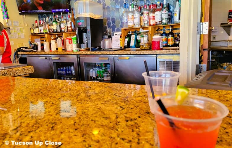 Outdoor Bar at a resort in Tucson Arizona