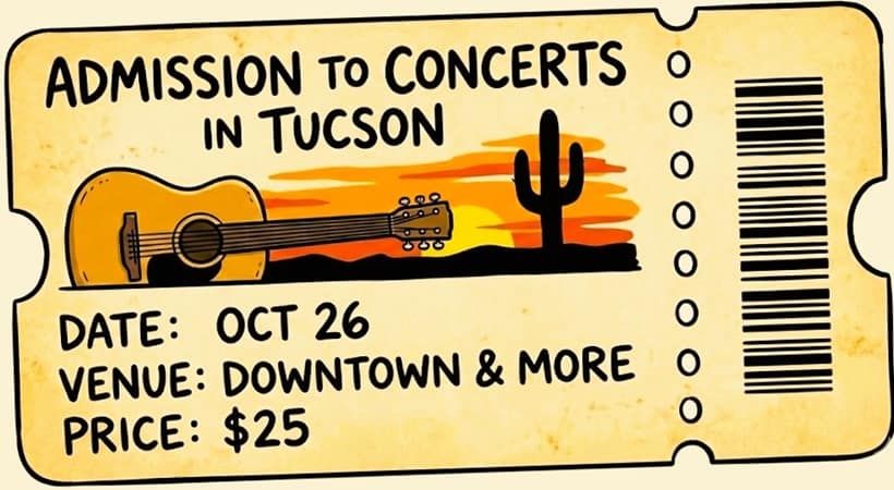 imitation concert ticket for a city's events imitation concert ticket for a city's events