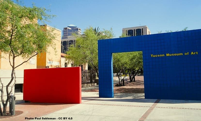 Entry portal to the grounds of the Tucson Museum of Art