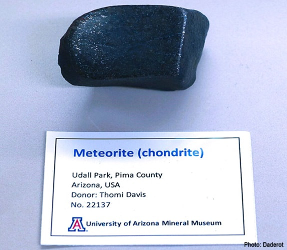 Meteorite in U of A museum
