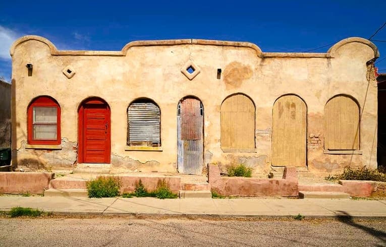 historic adobe home in Tucson Arizona under renovation