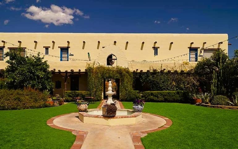 surrounding property at a southwestern style building