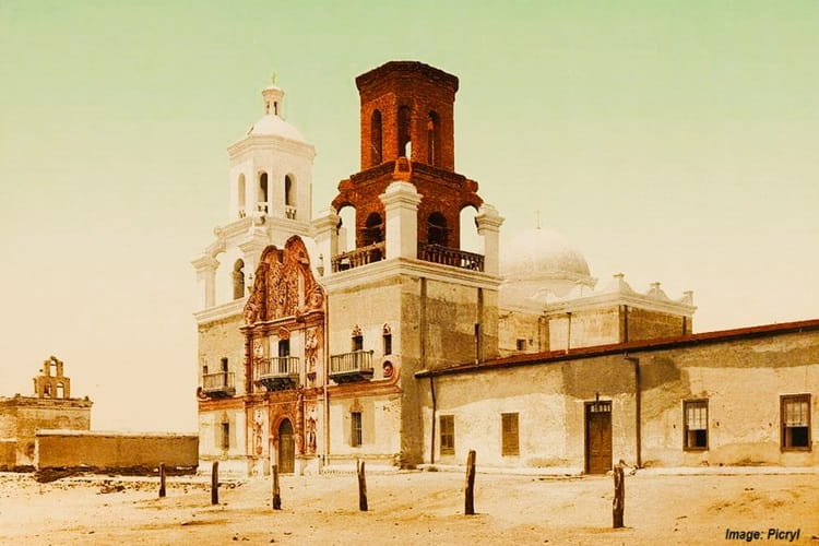 San xavier mission in tucson in 1902